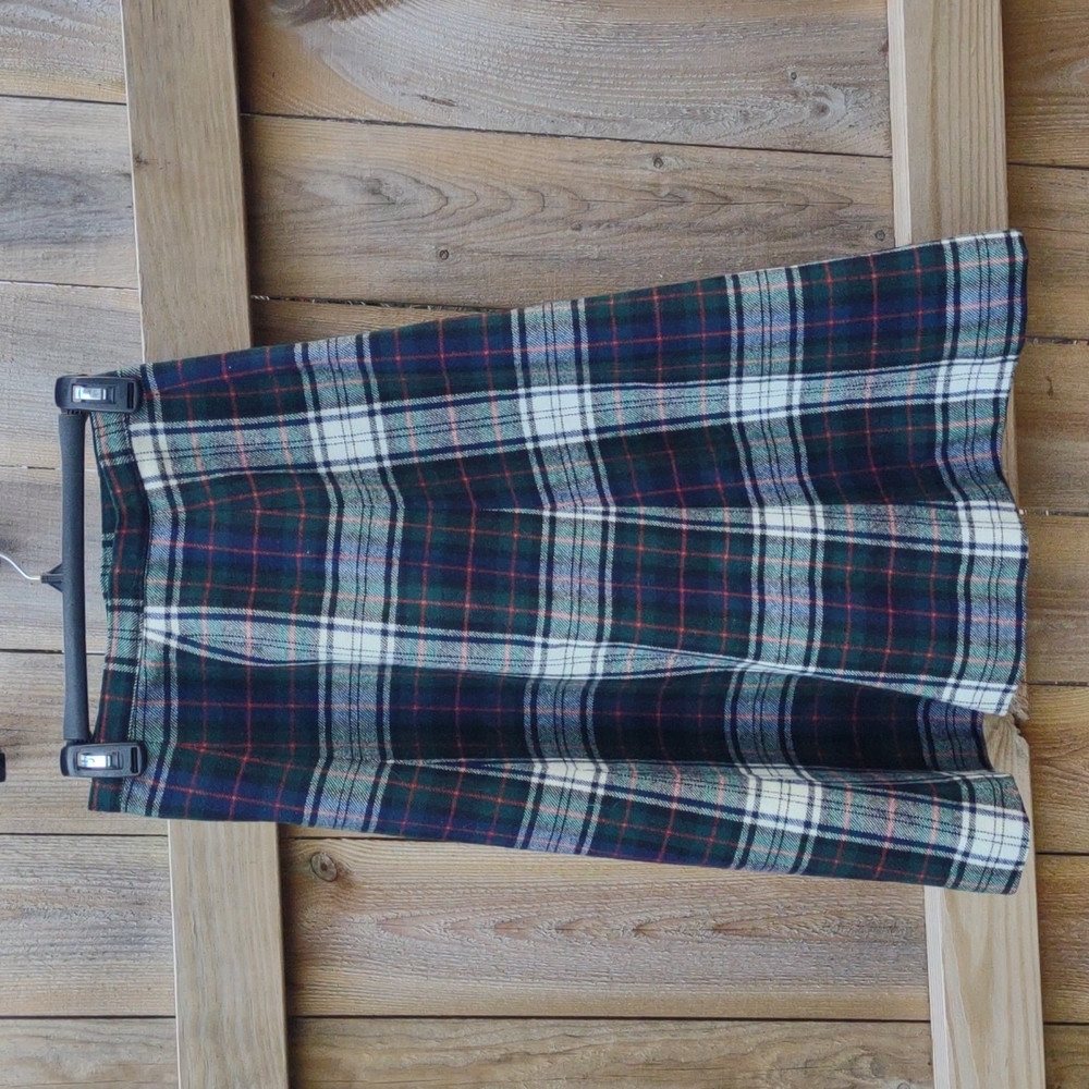 🏵️ Pendleton vintage wool plaid A line skirt